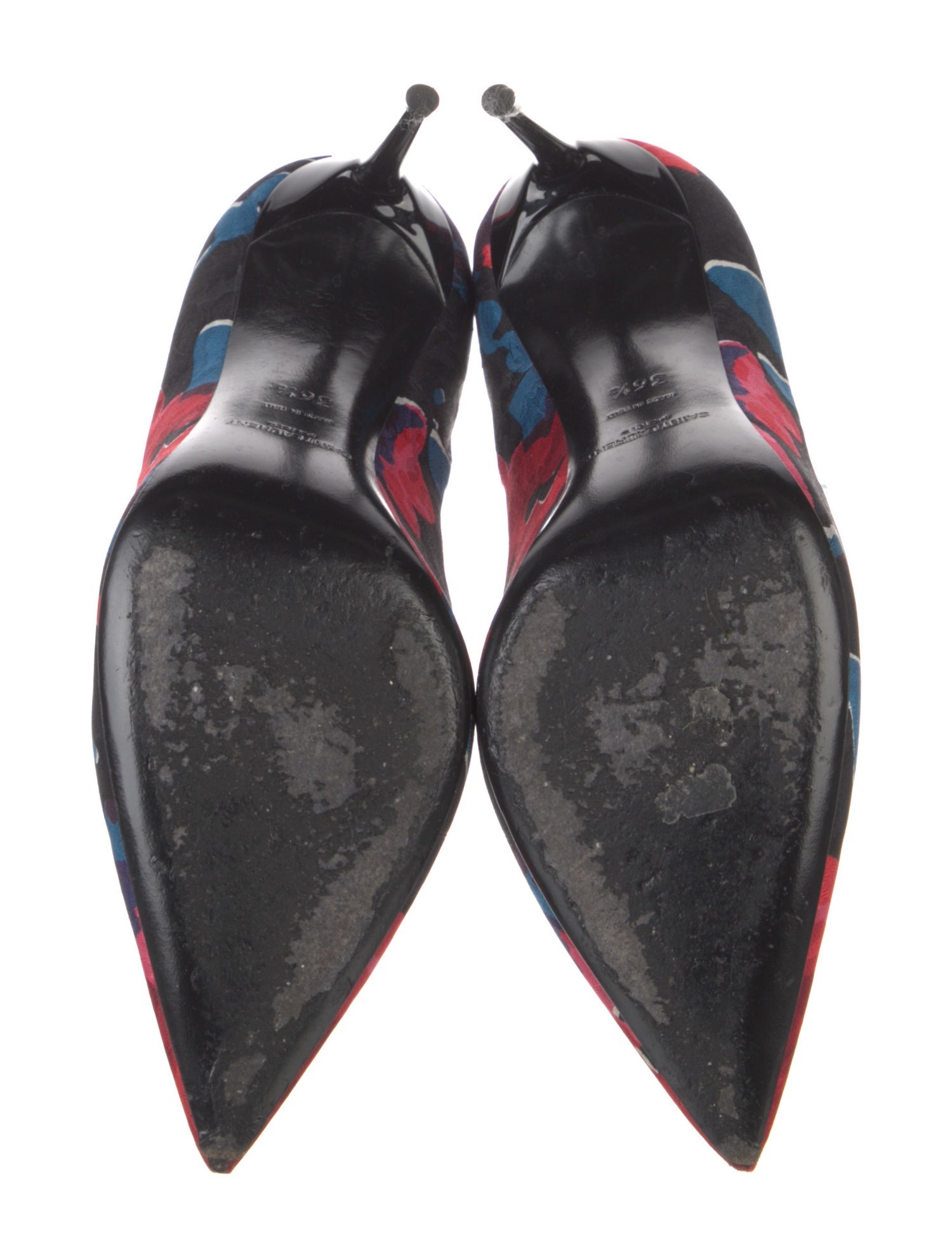 Saint Laurent Floral Print Pumps